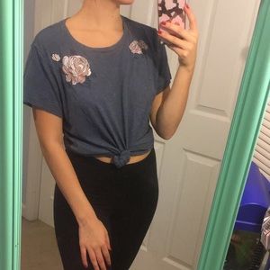 SOLD T-shirt with rose design